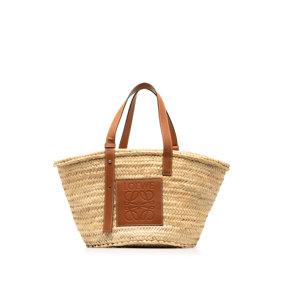 Loewe Handbags - LOEWE Large Raffia Basket Tote Bag